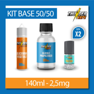 KIT BASE 140ml 2,5mg nicotina – 50VG/50PG