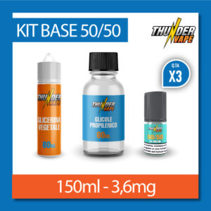 KIT BASE 150ml 3,6mg nicotina – 50VG/50PG