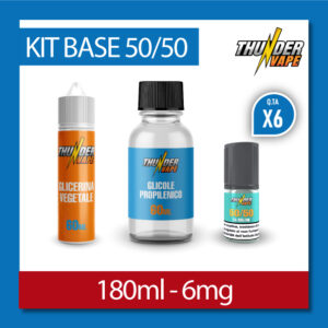 KIT BASE 180ml 6mg nicotina – 50VG/50PG