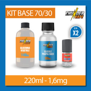 KIT BASE 220ml 1,63mg nicotina – 70VG/30PG