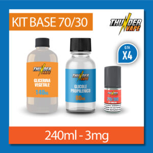 KIT BASE 240ml 3mg nicotina – 70VG/30PG