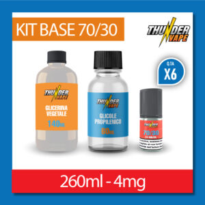 KIT BASE 260ml 4mg nicotina – 70VG/30PG