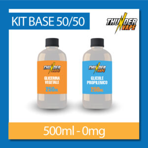 KIT BASE 500ml senza nicotina – 50VG/50PG