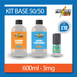 KIT BASE 600ml 3mg nicotina – 50VG/50PG