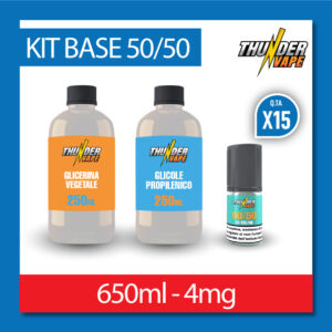 KIT BASE 650ml 4mg nicotina – 50VG/50PG